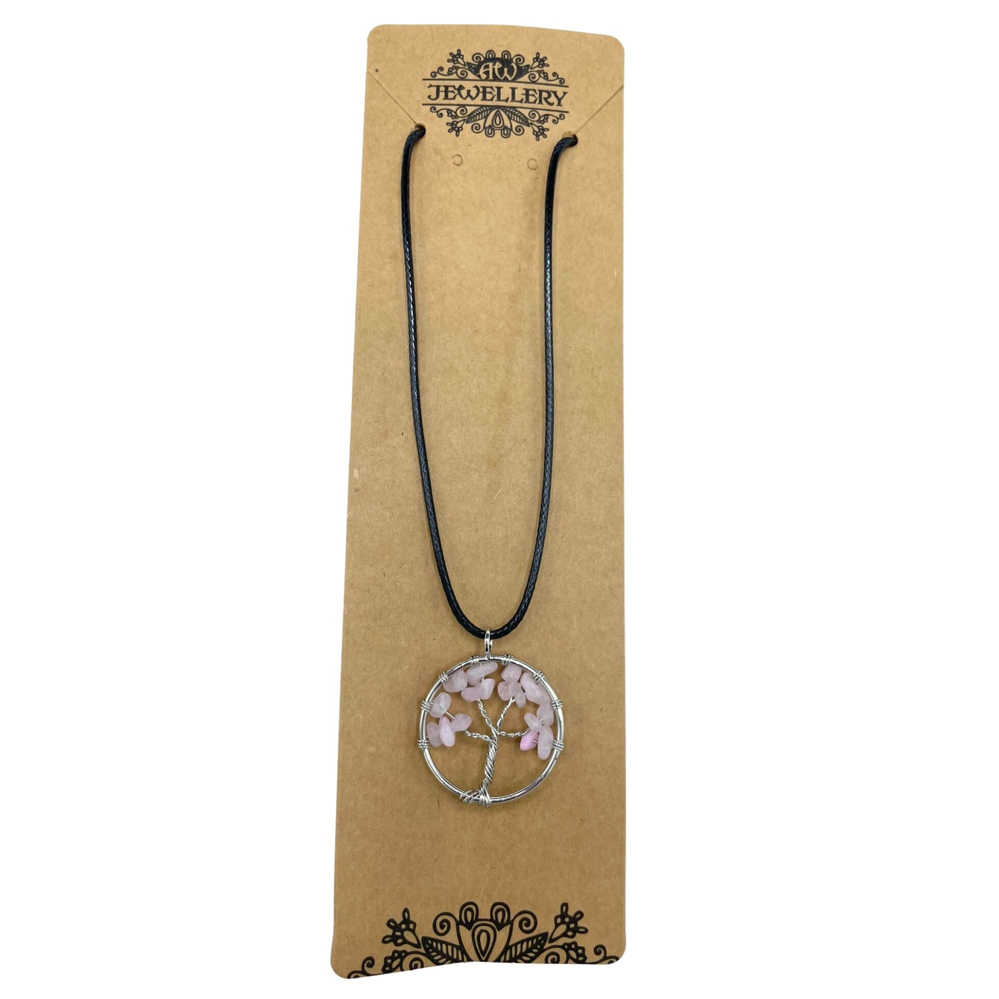 Tree of Life Pendant - Rose Quartz - Image 5