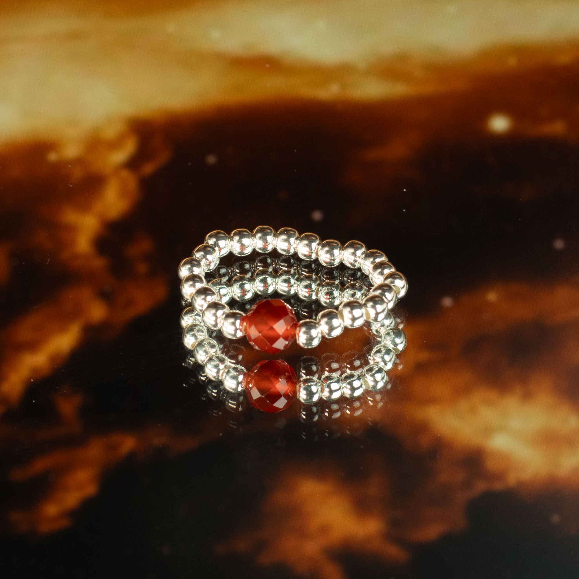 Nymph Spirit Gemstone Ring Set - Love & Flame - Image 7