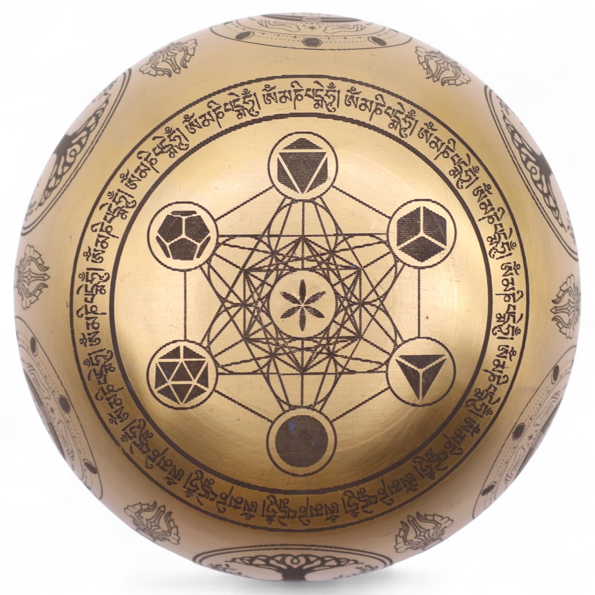 Pure Brass Etched Buddha - Set of 4 - Approx 3.85kg - Image 19