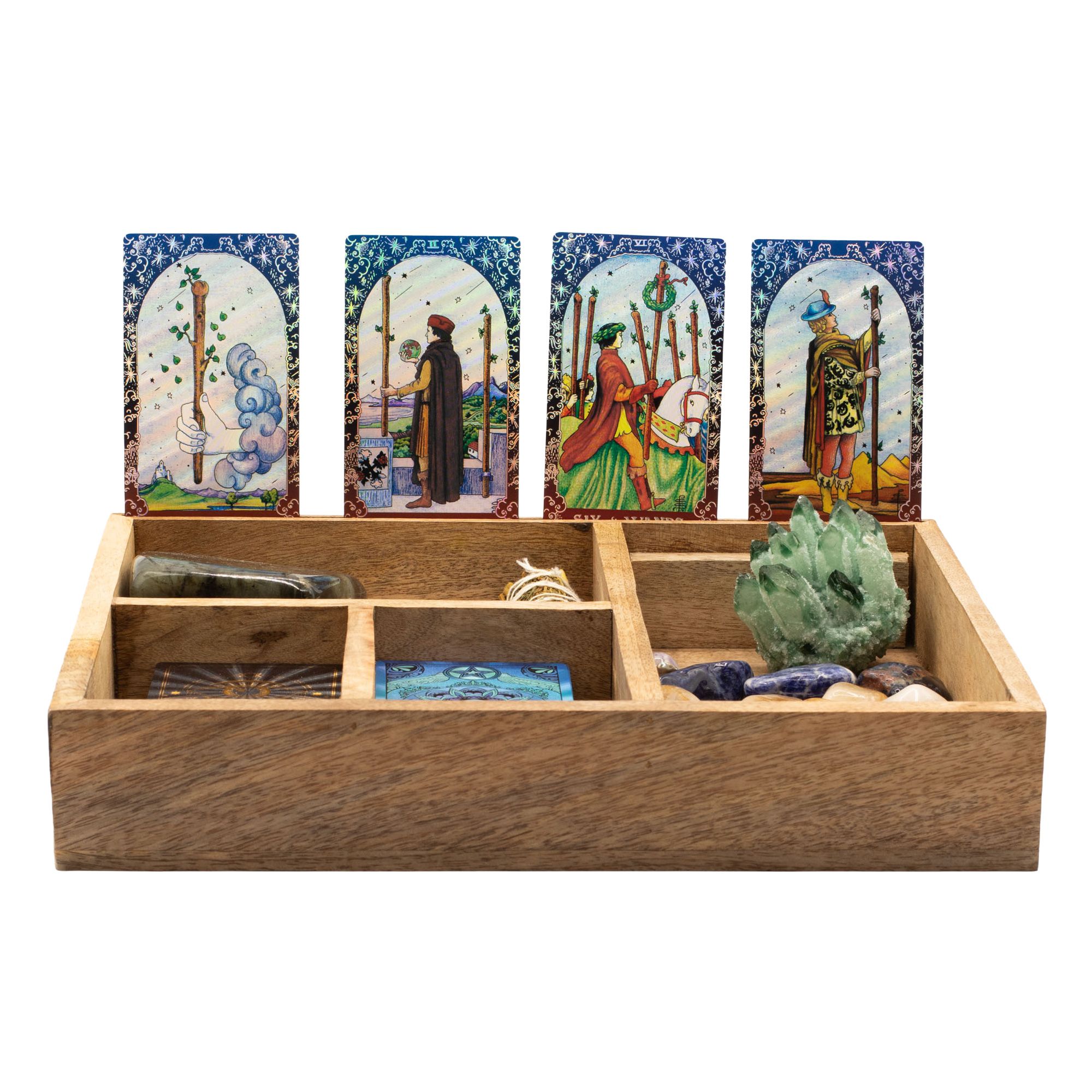 Four Section Tarot Box with Card Holder - Image 2