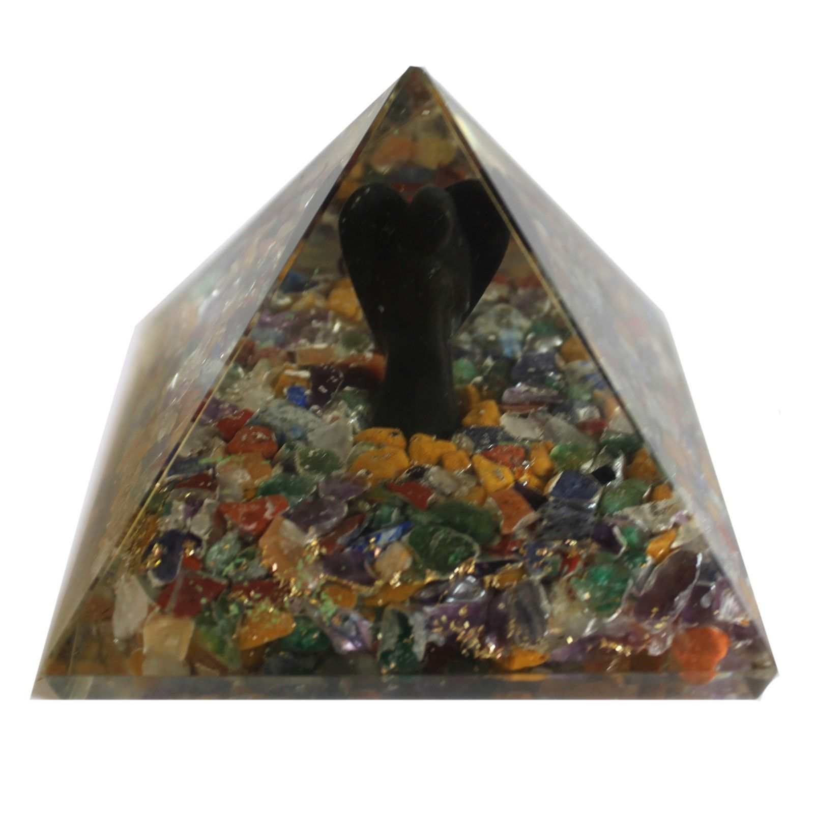 Lrg Orgonite Pyramid 70mm - Angel - Image 4
