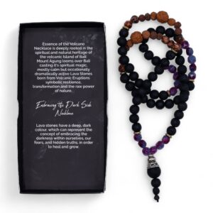 Arcane Essence of the Volcano Necklace – Embracing the Dark Side in Jewellery style, ivy mabon hedge-witch spell with coven-core energy