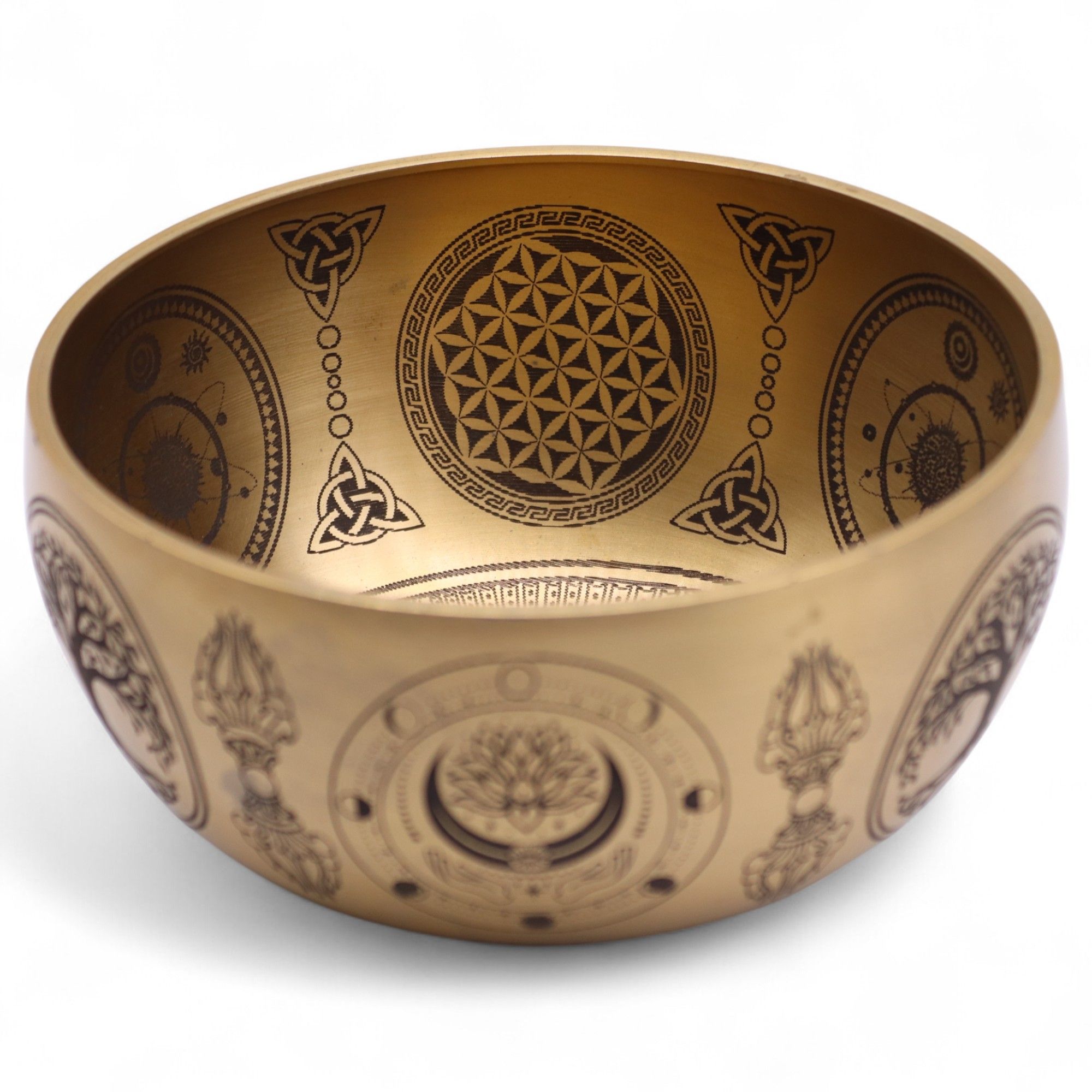 Pure Brass Etched Buddha - Set of 4 - Approx 3.85kg - Image 18