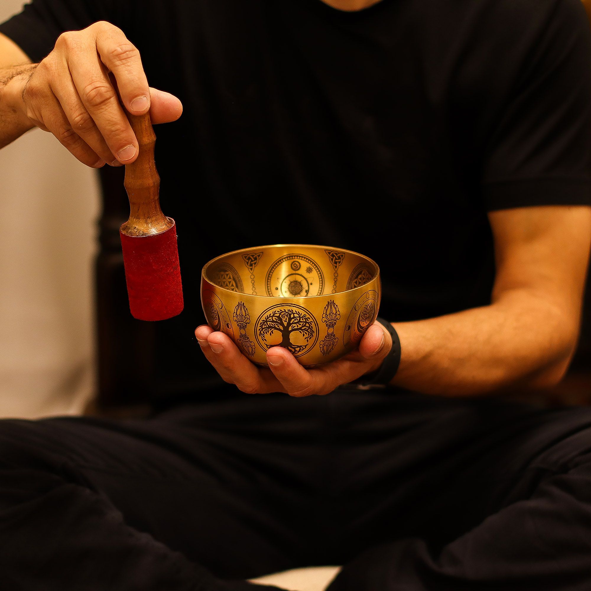 Pure Brass Etched Buddha - Set of 4 - Approx 3.85kg - Image 13