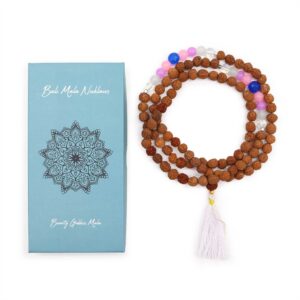 Spellbound Bali Mala Necklace – Beauty Goddess in Jewellery style, onyx spark occult wardrobe for moonlit rituals and everyday magic