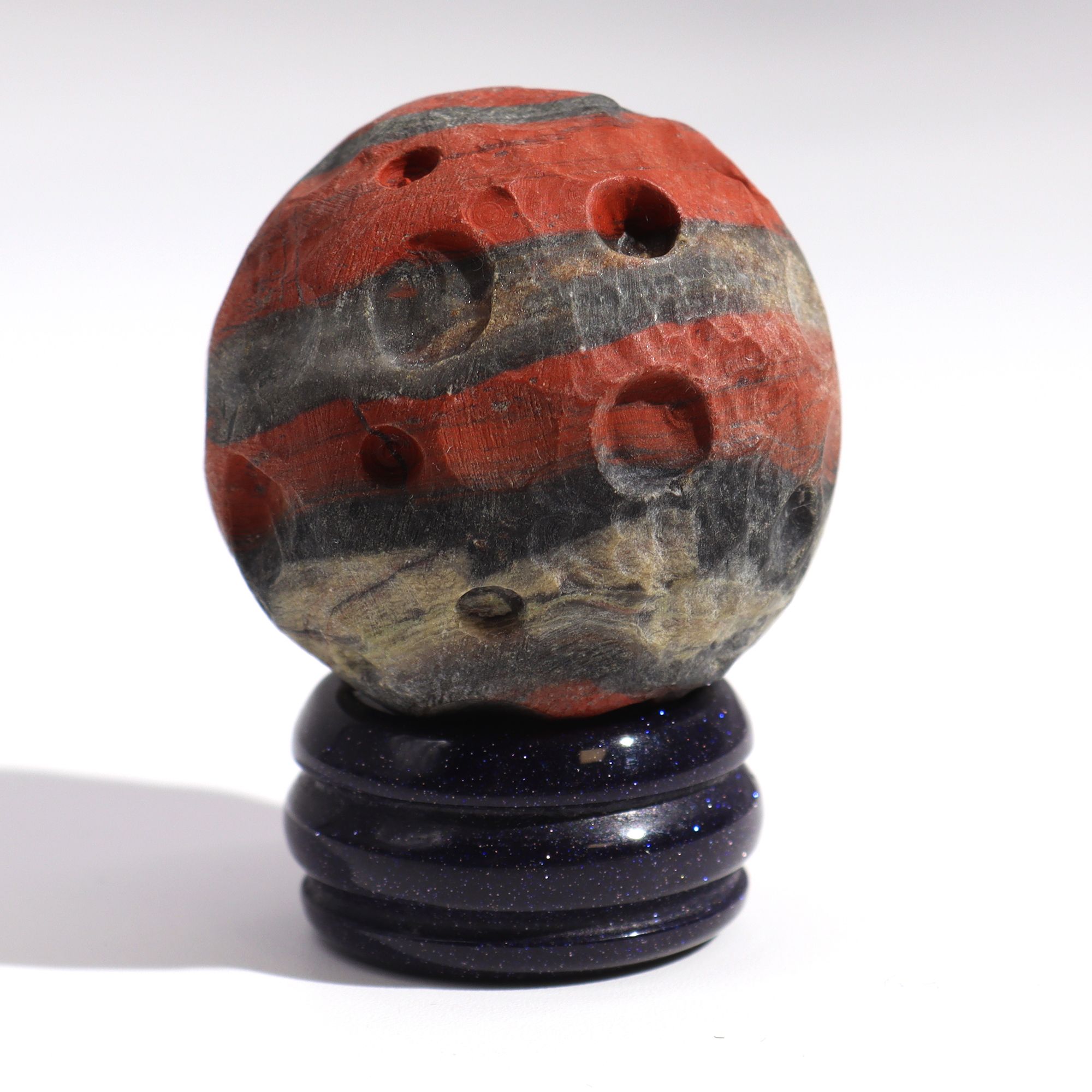 Red Jasper Planet on a Sola Goldstone Stand (MARS) - Image 2