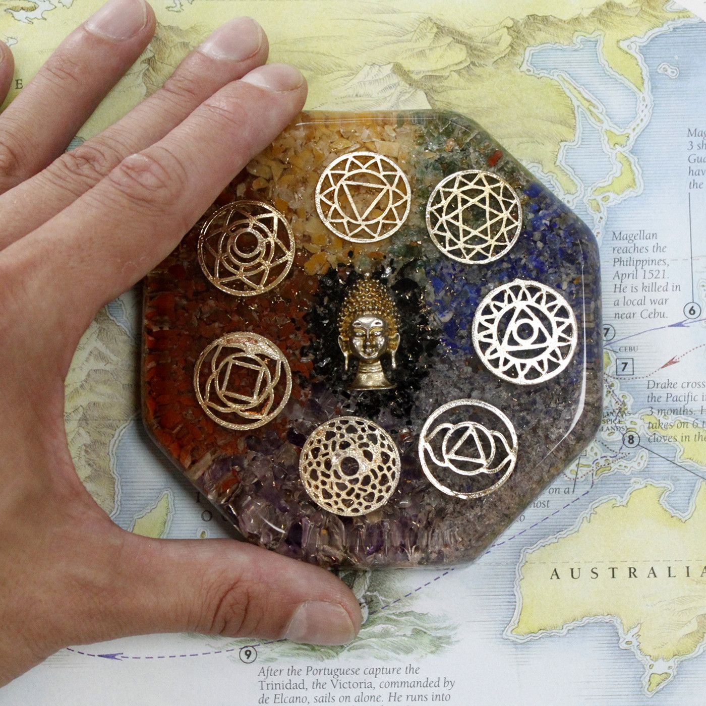 Orgonite Desk Power Packs - 4 Tree Copper Attractor - Lrg - Image 4