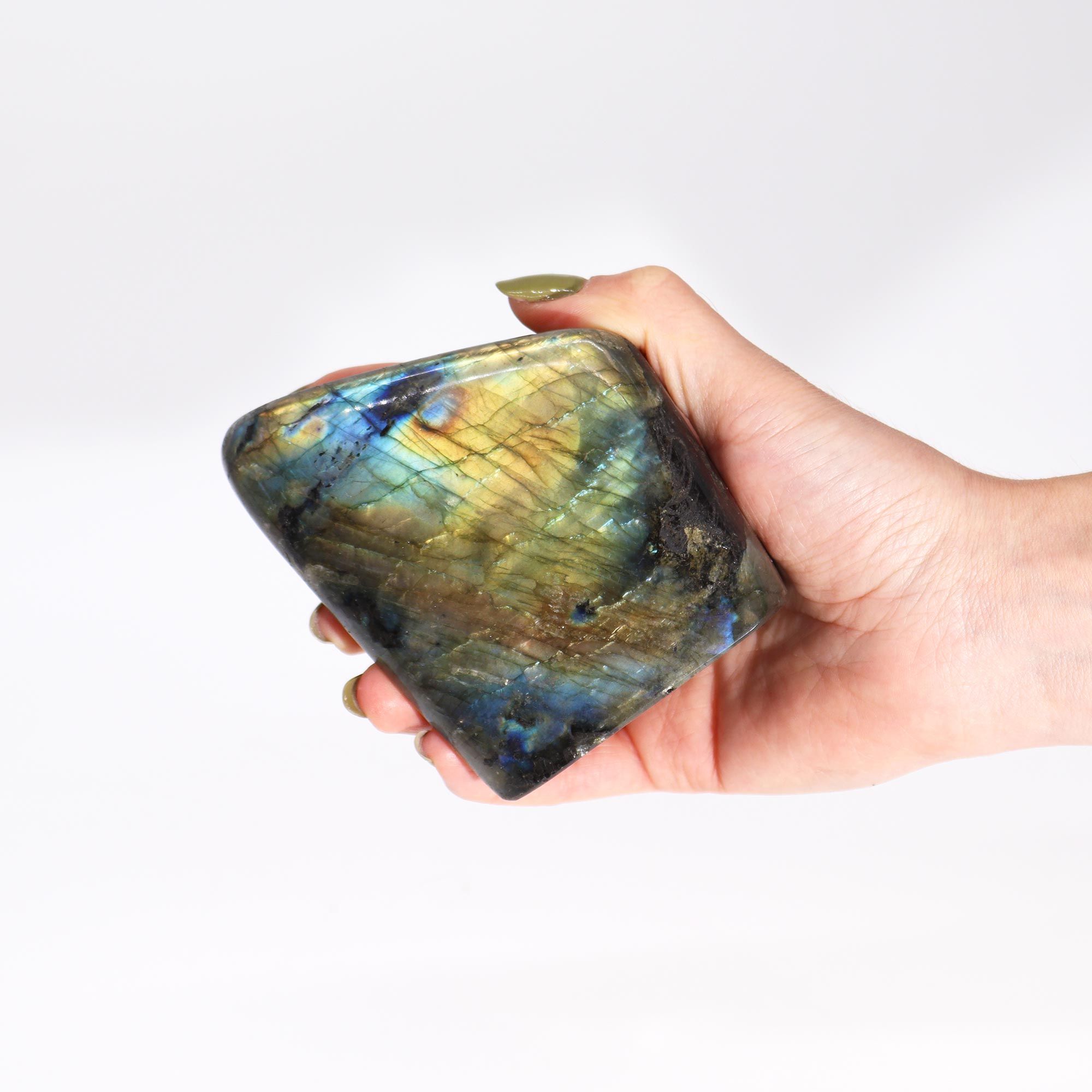 Madagascar Labradorite Large Stone (approx 550-750gms 110-140mm) - Image 3