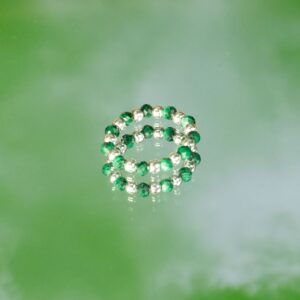 Ritual-ready Nymph Spirit Gemstone Ring Set – Forest Spirit in Jewellery style, lavender grimoire ethereal incantation for mystical gothic styling