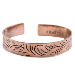 Gothic Copper Tibetan Bracelet – Wide Tribal Swirls in Jewellery style, dusky willow dusky goth from a spellbound witchy collection
