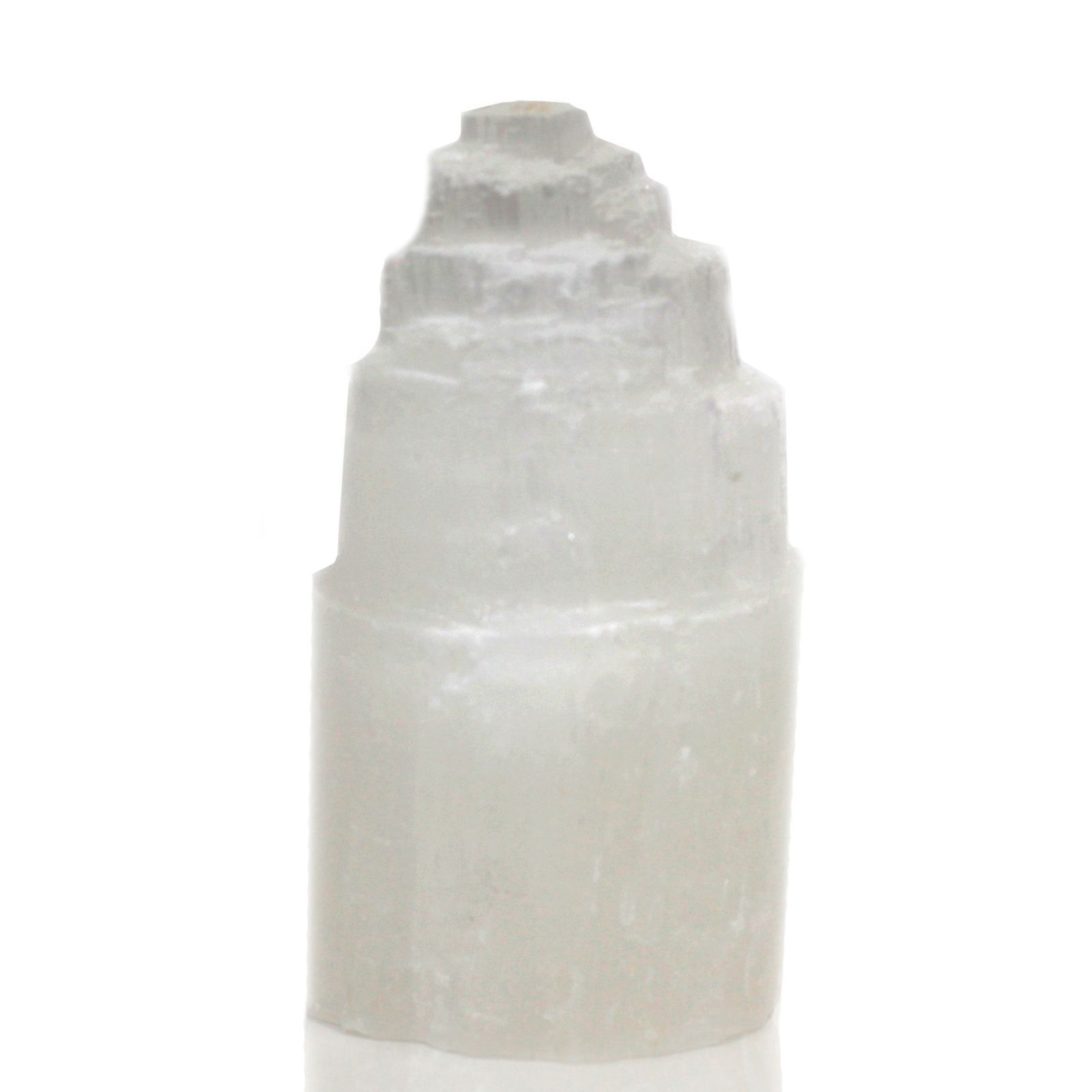 Natural Selenite Tower Lamp - 15 cm - Image 3
