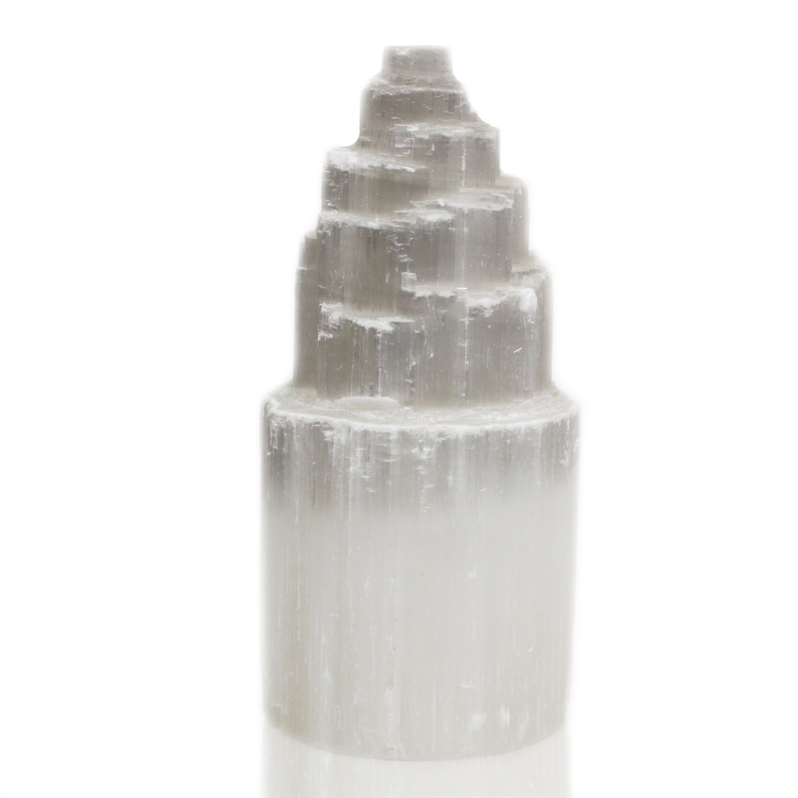 Natural Selenite Tower Lamp - 20 cm - Image 4