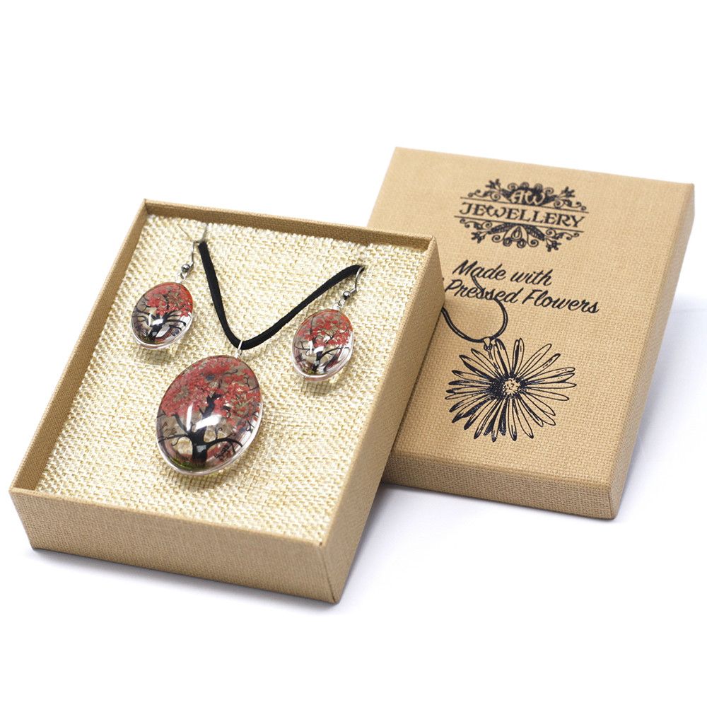 Pressed Flowers - Tree of Life set - Coral - Image 5