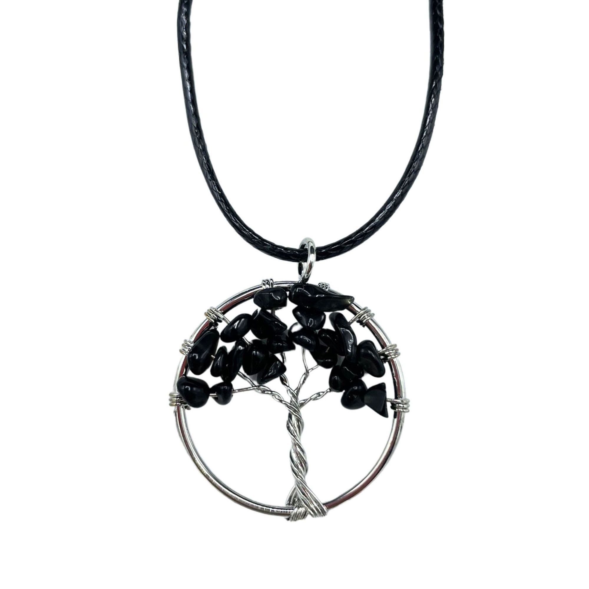 Tree of Life Pendant - Black Agate - Image 5