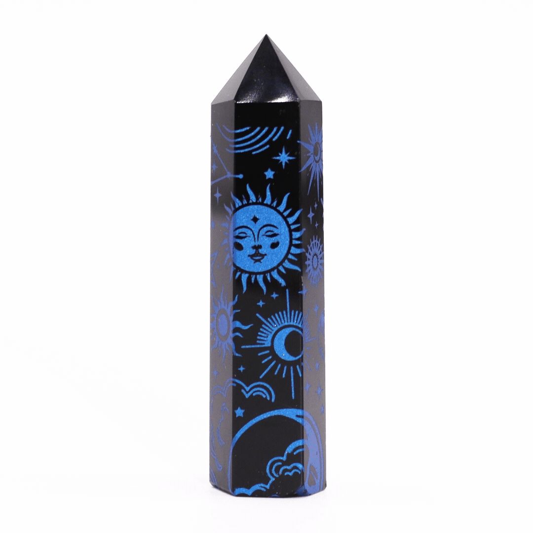 Black Obsidian Point - Mystic Story - Midnight Blue - Image 2