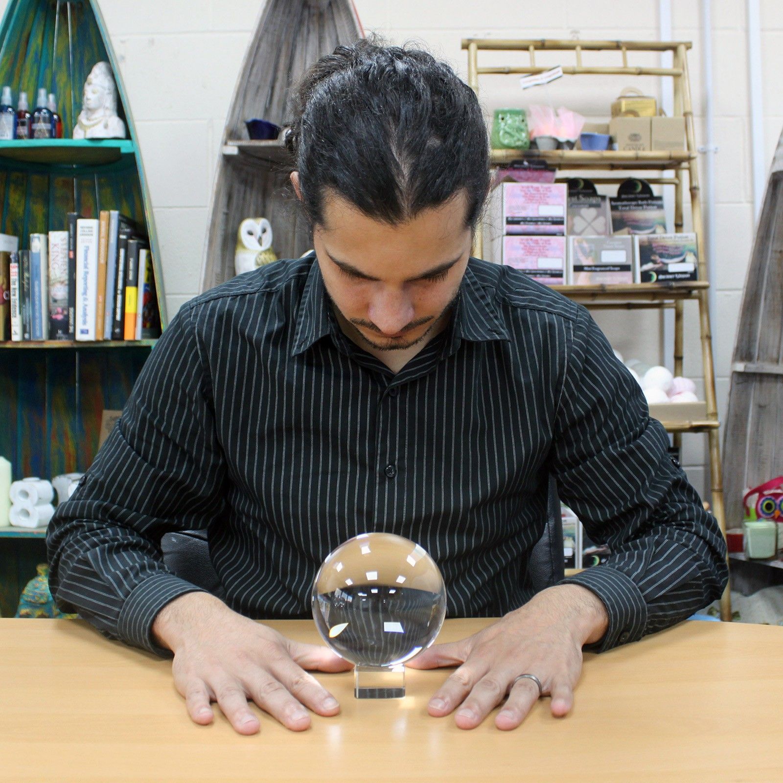 Crystal Ball on Stand 110mm - Image 2