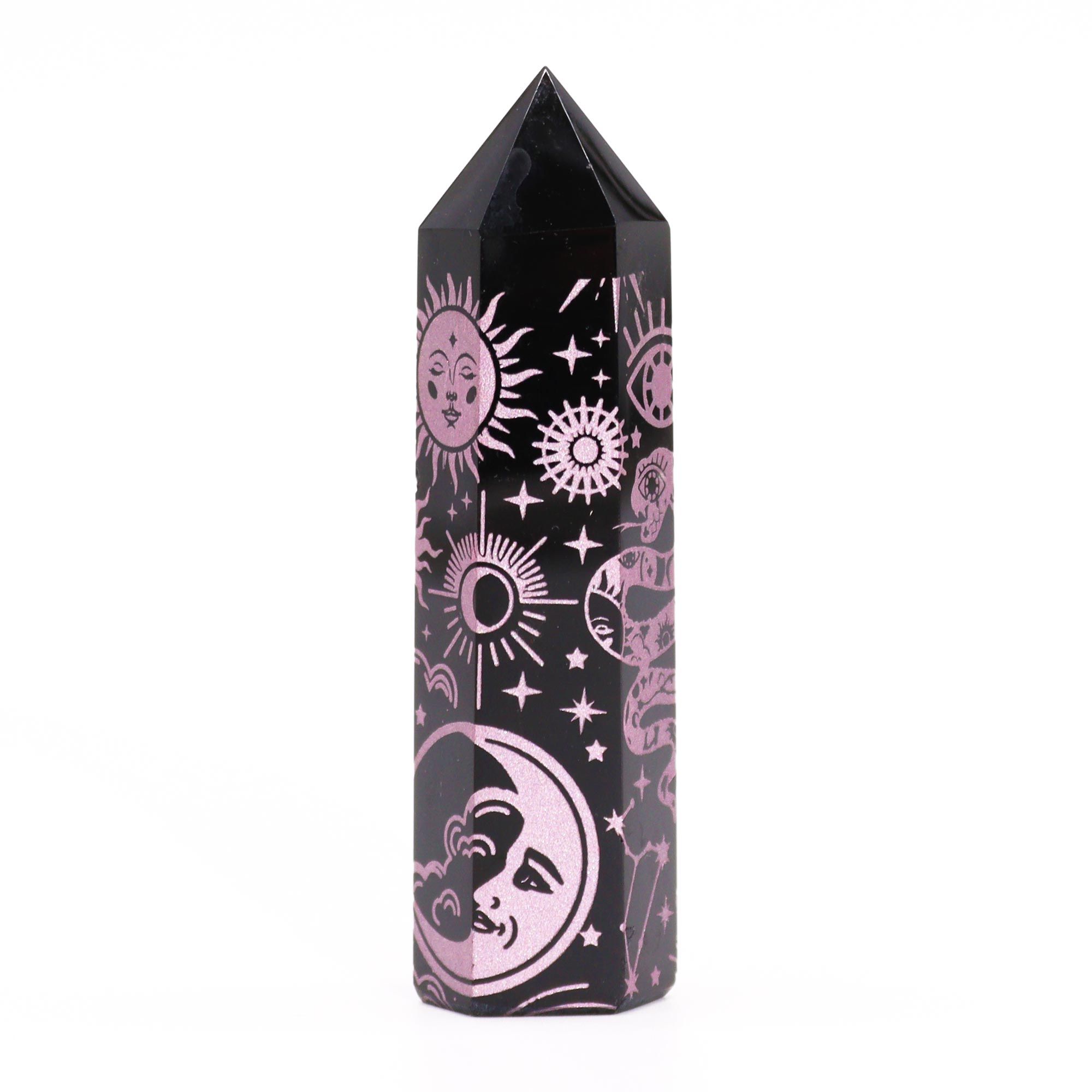 Black Obsidian Point - Mystic Story - Rose Pink - Image 3