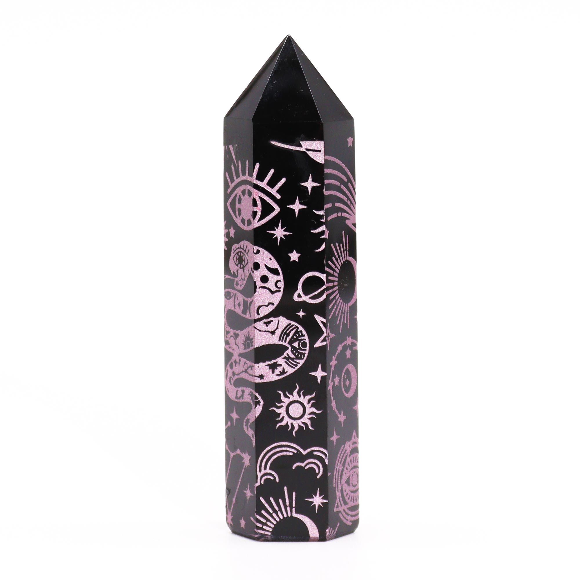 Black Obsidian Point - Mystic Story - Rose Pink - Image 5