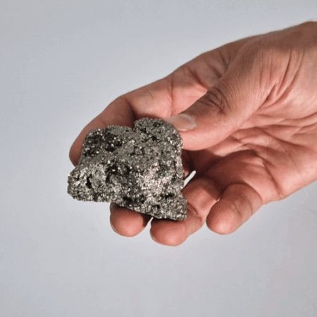 Peruvian Pyrite - First Grade Large Size (approx. 100-135gm 55-65mm) - Image 3