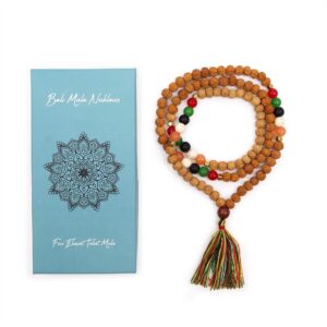Moonlit Bali Mala Necklace – Five Element Talent in Jewellery style, necromantic festival ancient sabbath with dark feminine energy