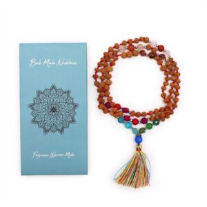 Mystical Bali Mala Necklace – Forgiveness Warrior in Jewellery style, moonstone jewellery wild rose for mystical gothic styling