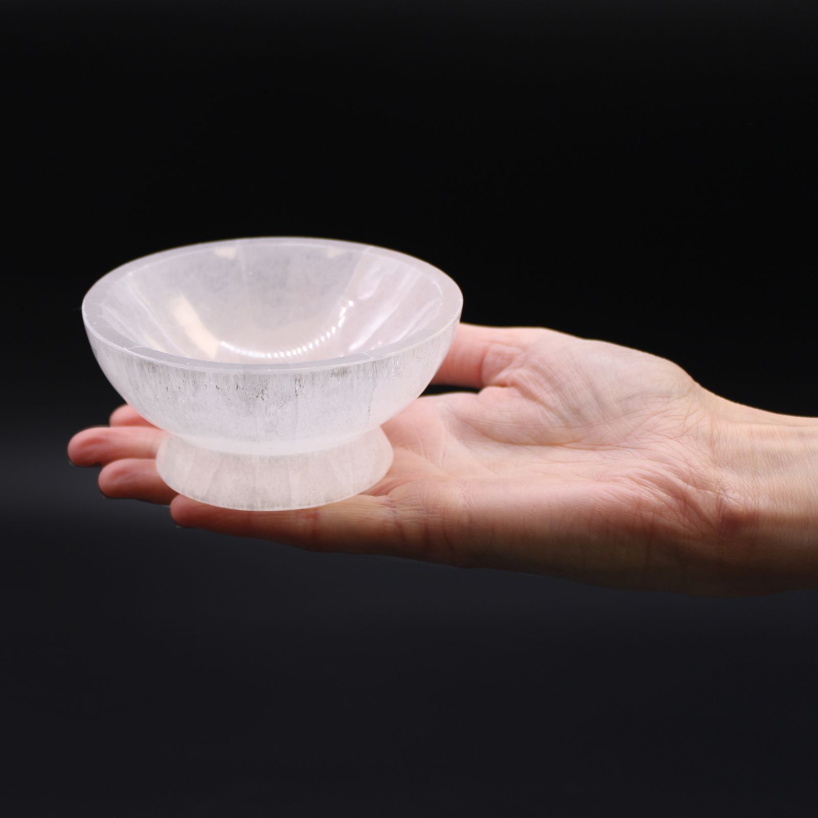 Selenite Ritual Bowl - 10cm - Image 3
