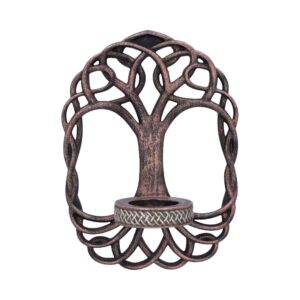 Magical Tree of Life Candle Holder 26cm in holders & Burners style, dark keepsake necromantic spring from a spellbound witchy collection