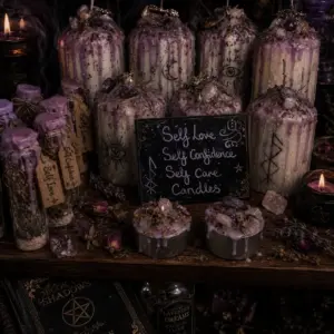 Magical Self love, self confidence, self care | Niffty Witchy Supplies UK in Candles & Ritual Fire style, smoky soul modern sorceress for magical wardrobes