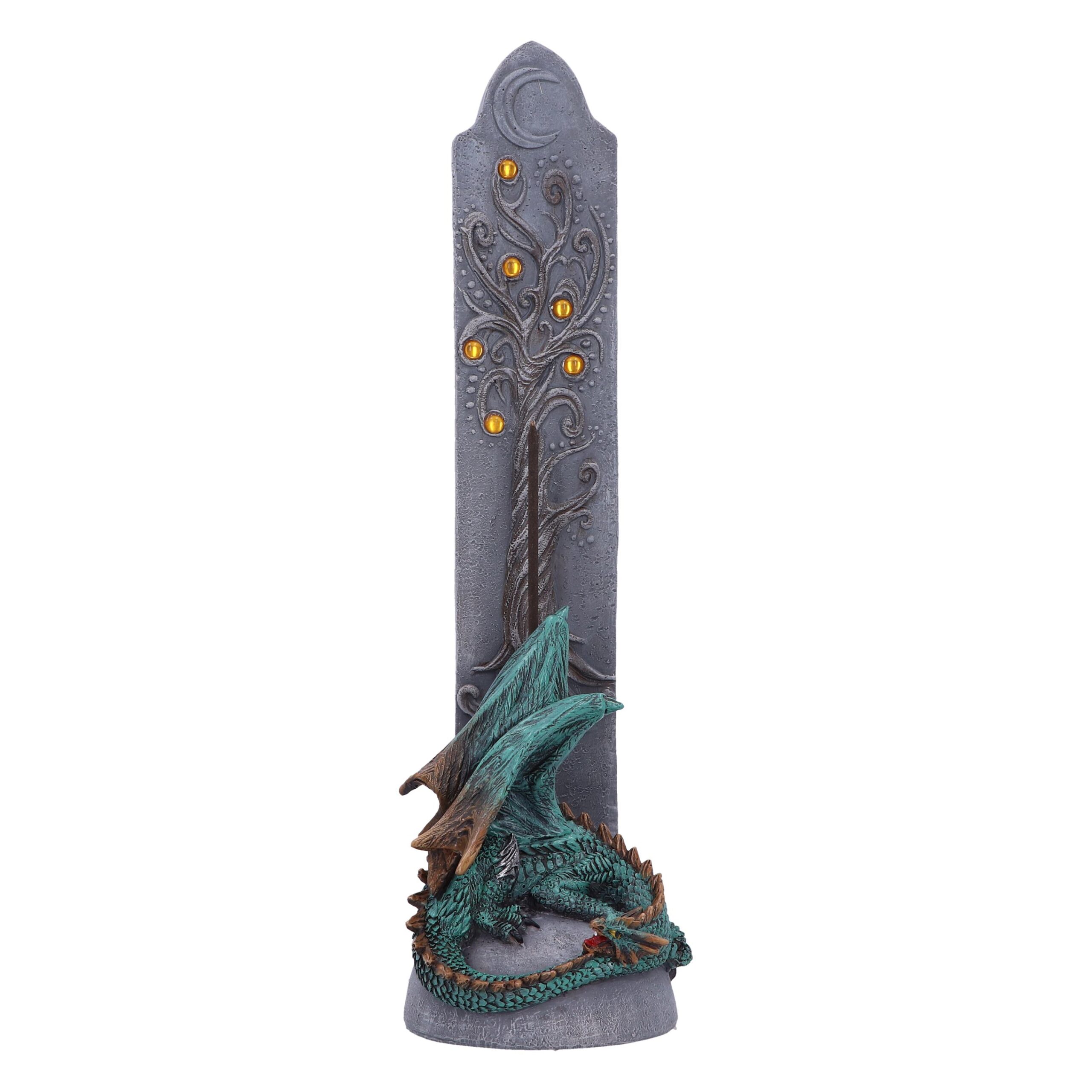 Coven-ready Smouldering Essence Incense Burner 28.5cm in holders & Burners style, moss yule spell-kissed hemlock for magical wardrobes and sacred spaces