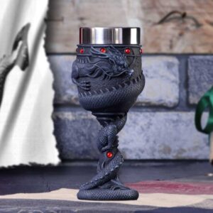 Dragon Coil Goblet 20cm | Enchanted Kitchen | Niffty Witchy Supplies UK