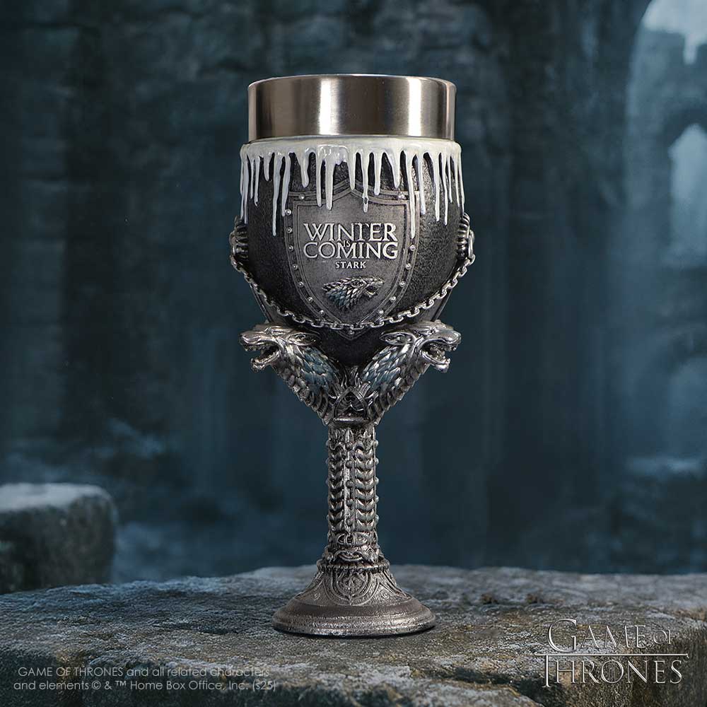 House Stark Goblet 17.5cm (GOT) | Enchanted Kitchen | Niffty Witchy Supplies UK