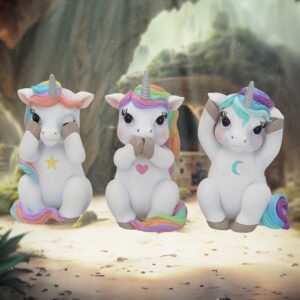 Three Wise Cutiecorns 9.5cm | Decor | Niffty Witchy Supplies UK