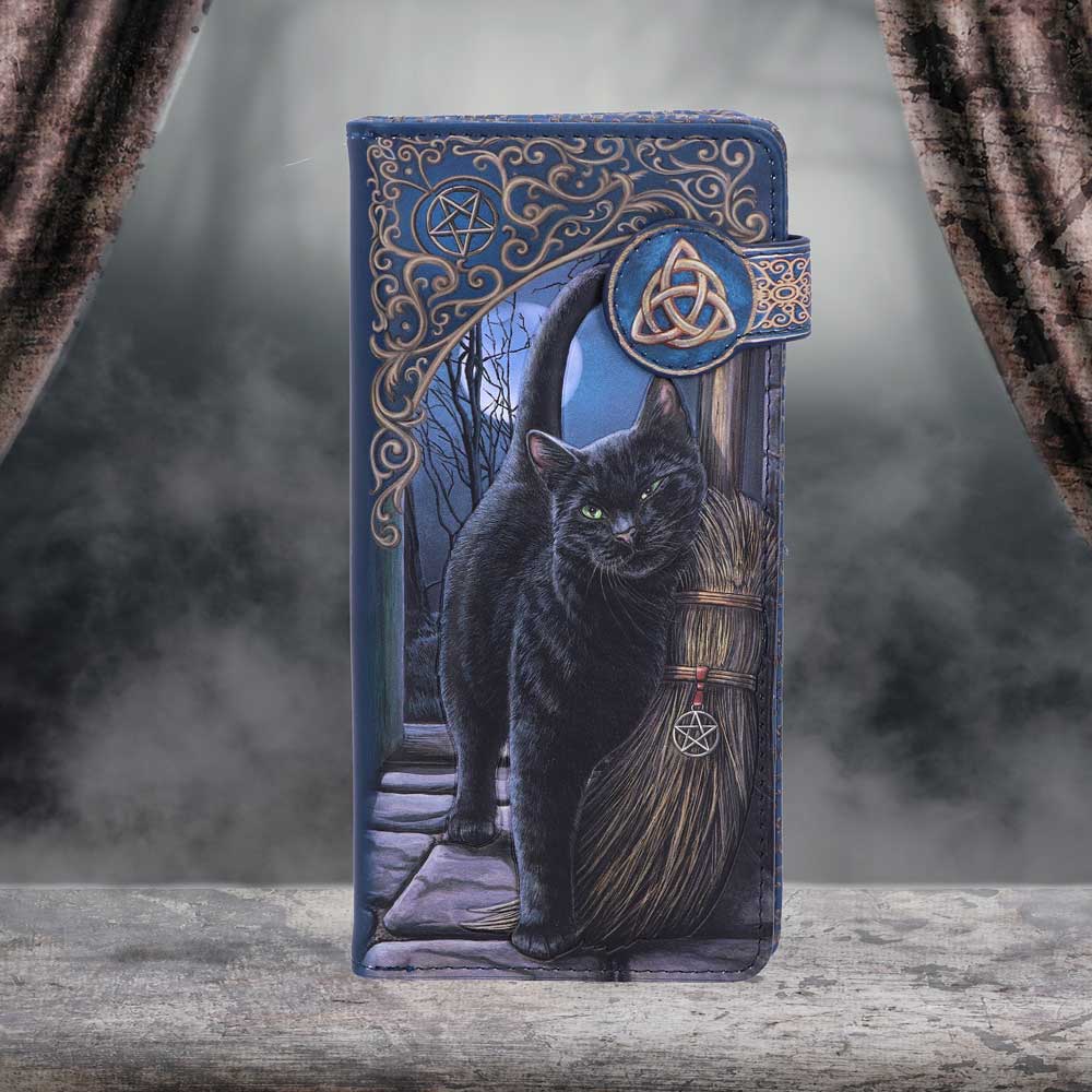 A Brush With Magick Embossed Purse (LP) 18.5cm | Bags | Niffty Witchy Supplies UK