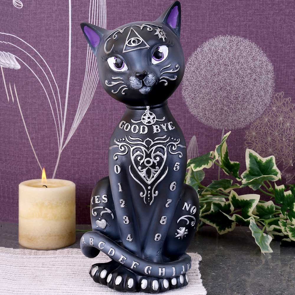 Mystic Kitty 26cm | Decor | Niffty Witchy Supplies UK