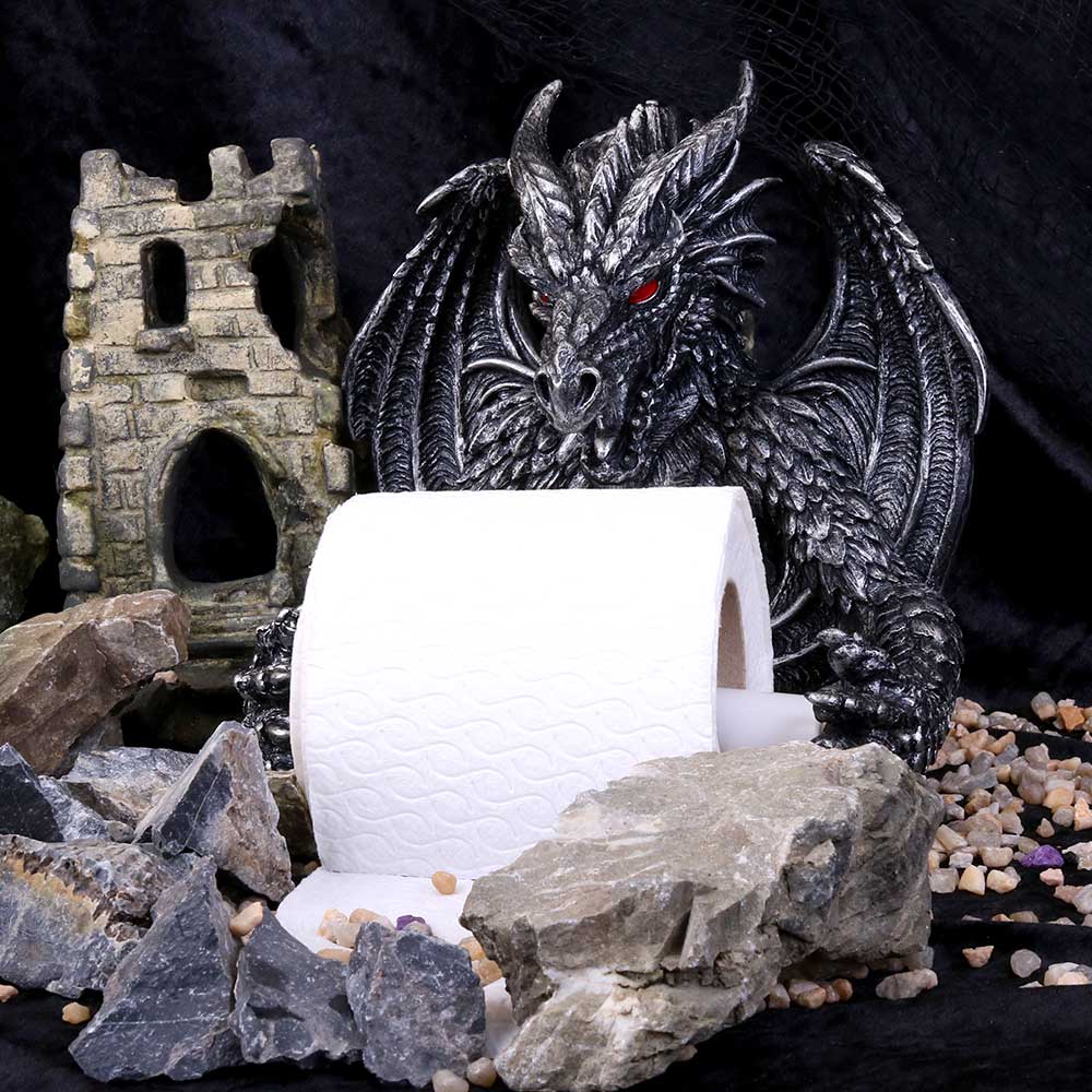 Obsidian Toilet Roll Holder | Decor | Niffty Witchy Supplies UK