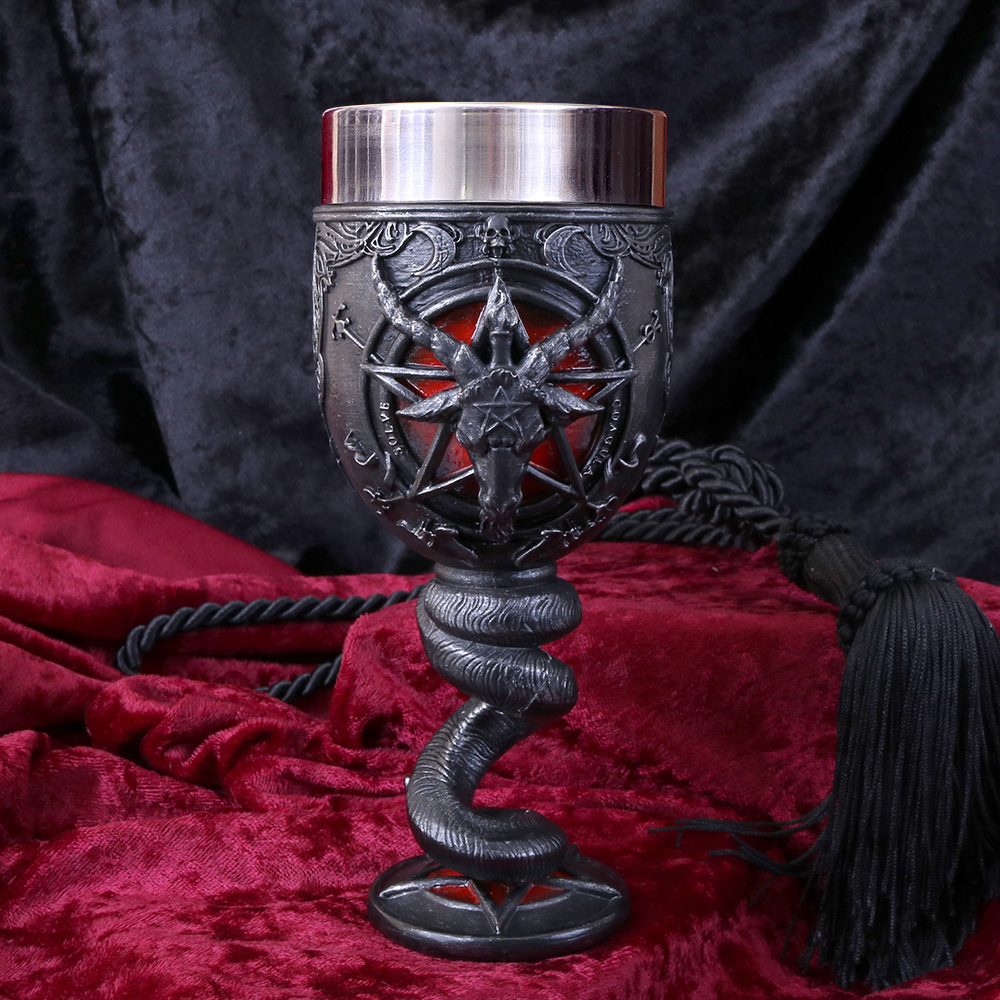 Baphomet Goblet 16cm | Enchanted Kitchen | Niffty Witchy Supplies UK