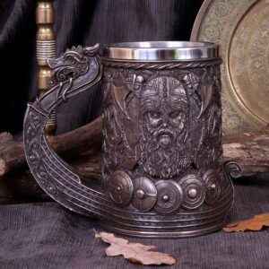 Bronze Drakkar Viking Tankard 15cm | Enchanted Kitchen | Niffty Witchy Supplies UK