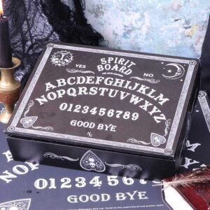 Jewellery Box Black and White Spirit Board 25cm | Decor | Niffty Witchy Supplies UK