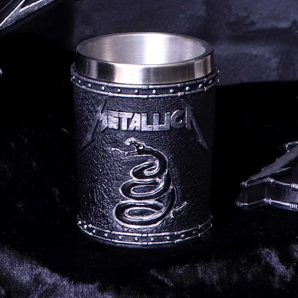 Metallica - The Black Album Shot Glass 7.5cm | Enchanted Kitchen | Niffty Witchy Supplies UK