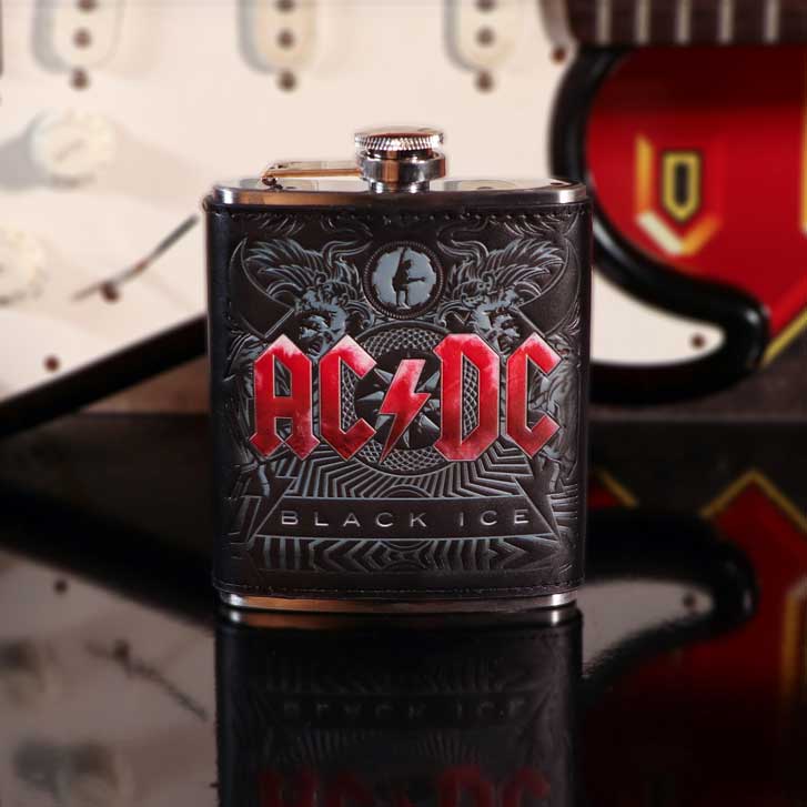 ACDC Black Ice Hip Flask | Niffty Witchy Supplies UK