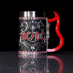 ACDC Back in Black Tankard 16cm | Enchanted Kitchen | Niffty Witchy Supplies UK
