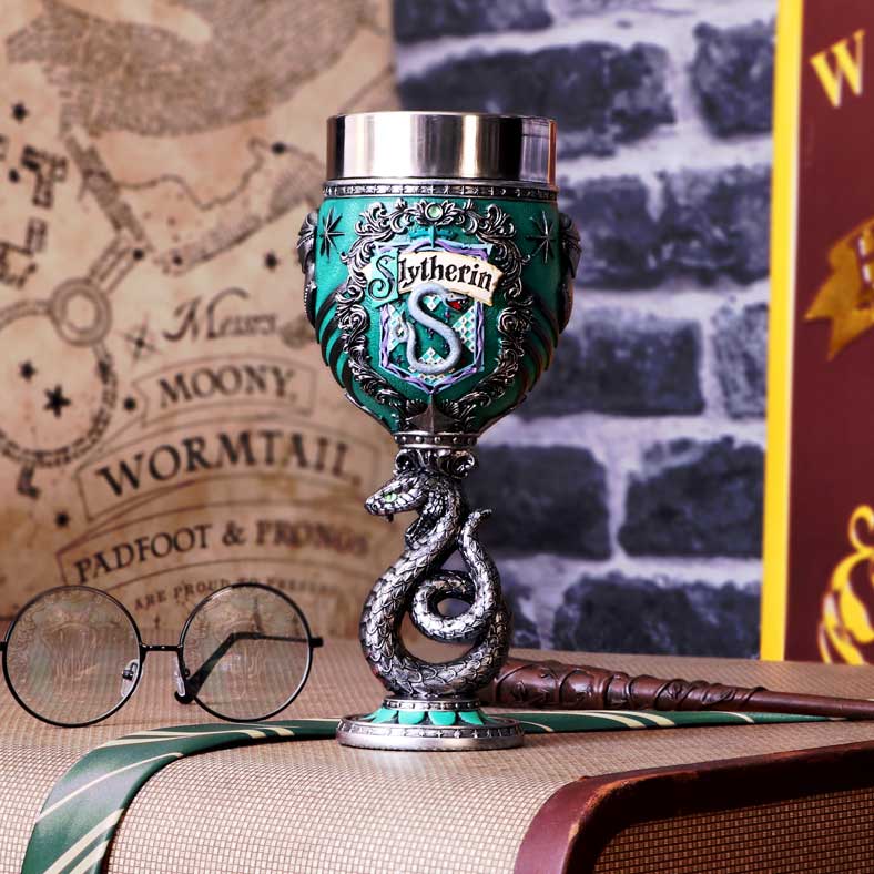 Harry Potter Slytherin Collectible Goblet 19.5cm | Enchanted Kitchen | Niffty Witchy Supplies UK