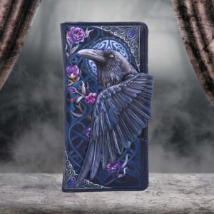 Ravens Flight Embossed Purse 18.5cm | Bags | Niffty Witchy Supplies UK
