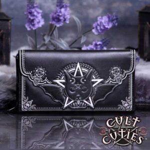 Malpuss Embossed Purse 18.5cm | Bags | Niffty Witchy Supplies UK