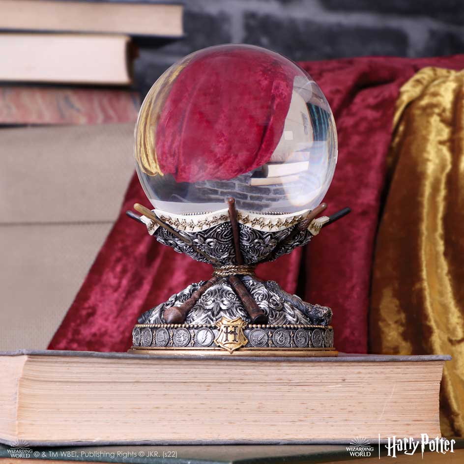Harry Potter Wand Crystal Ball & Holder 16cm | Decor | Niffty Witchy Supplies UK