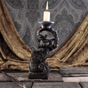 Salem Candlestick Holder 20cm | Candle Holder | Niffty Witchy Supplies UK