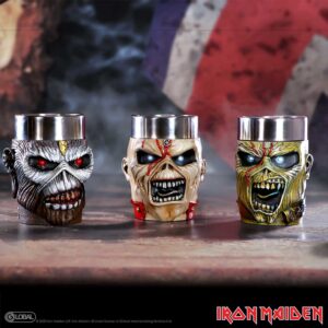 Iron Maiden Eddie Shot Glass Set 9cm (Set of 3) | Enchanted Kitchen | Niffty Witchy Supplies UK