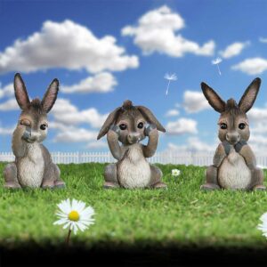 Three Wise Donkeys 11cm | Decor | Niffty Witchy Supplies UK