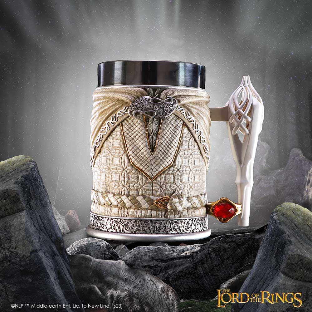 Lord of the Rings Gandalf the White Tankard 15cm | Enchanted Kitchen | Niffty Witchy Supplies UK