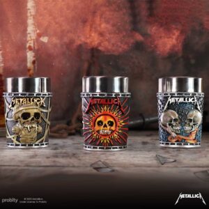 Metallica Shot Glass set 8.5cm (Set of 3) | Enchanted Kitchen | Niffty Witchy Supplies UK